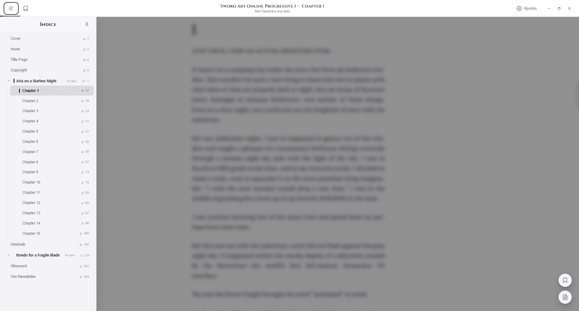 Historia App - Table of Contents en modo Claro